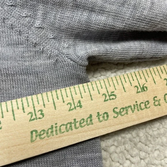 FootJoy Sweater Mens XL Grey 1/4 Zip Wool Blythefield Country Club Pullover Golf - Picture 6 of 10